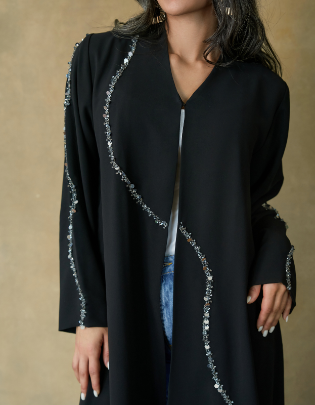 Abaya: Curly stones