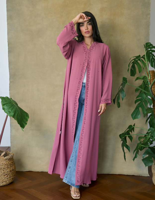 Abaya: Peachy Red
